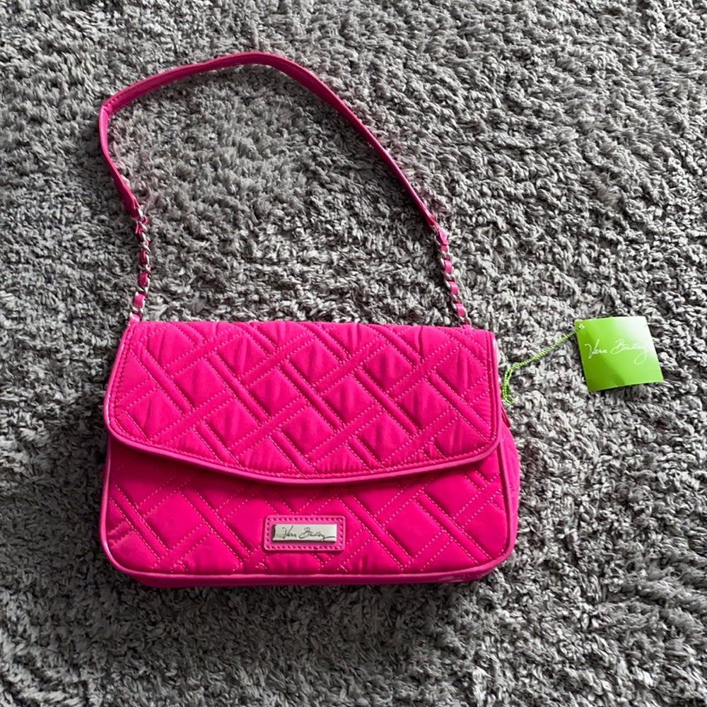 Vera Bradley chain  shoulder bag fuchsia new with tag